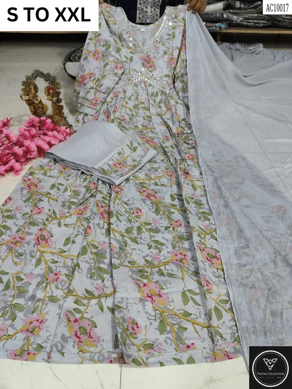 HEAVY ALIACUT KURTA PANT DUPATTA S TO XXL - DESIGN 59 - VASTRA COLLECTION