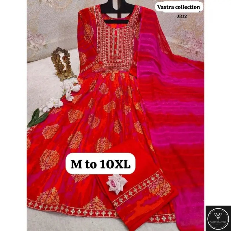 HEAVY NAIRACUT KURTA PANT DUPATTA S TO 10XL - DESIGN 2 - VASTRA COLLECTION