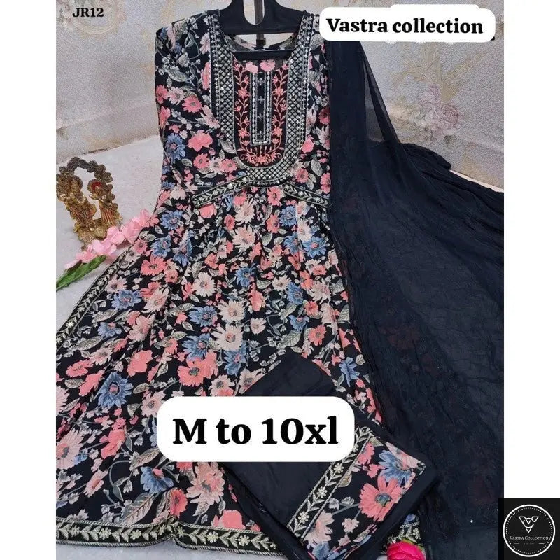 HEAVY NAIRACUT KURTA PANT DUPATTA S TO 10XL - DESIGN 4 - VASTRA COLLECTION