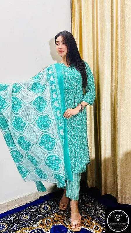 Readymade Kurta Pant Dupatta - DESIGN 114 - VASTRA COLLECTION