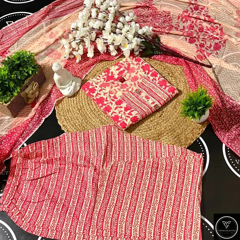 Readymade Kurta Pant Dupatta - DESIGN 46 - VASTRA COLLECTION
