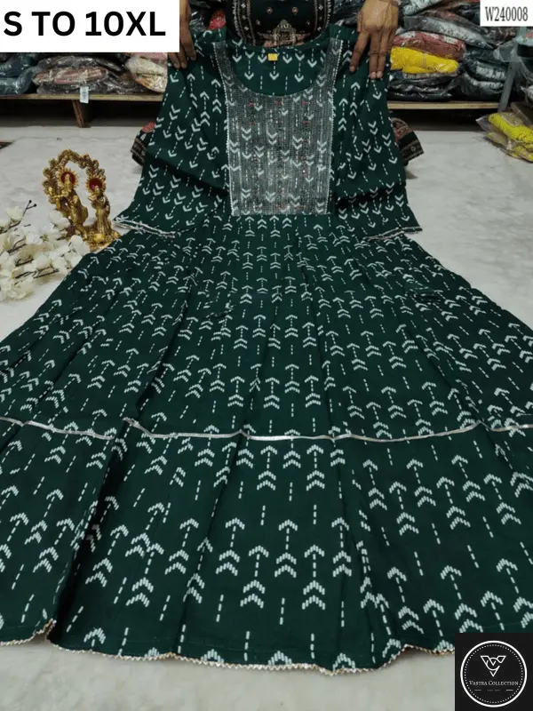 Readymade long gown full flair S TO 10XL - DESIGN 16 - VASTRA COLLECTION