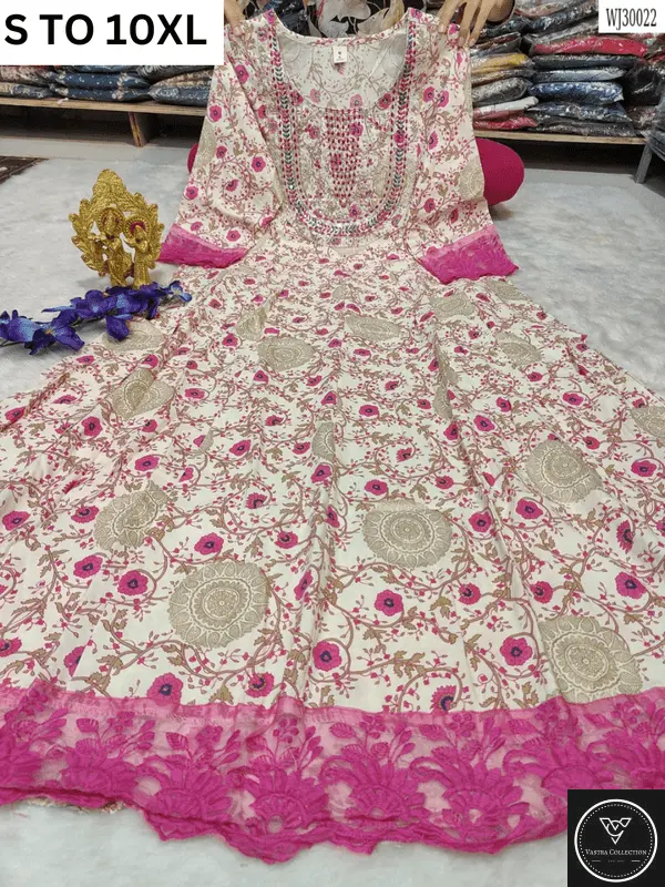 Readymade long gown full flair S TO 10XL - DESIGN 2 - VASTRA COLLECTION