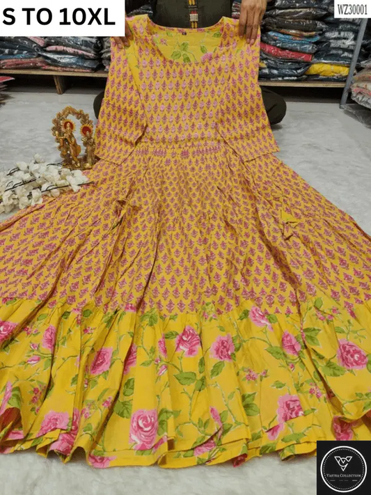 Readymade long gown full flair S TO 10XL - DESIGN 23 - VASTRA COLLECTION