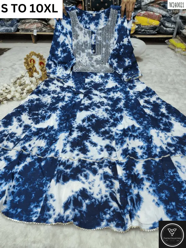 Readymade long gown full flair S TO 10XL - DESIGN 31 - VASTRA COLLECTION