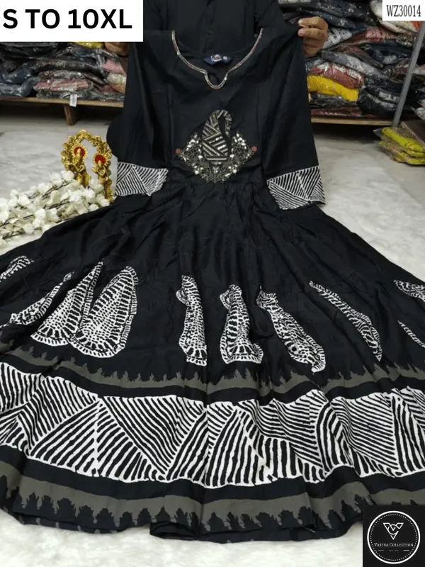 Readymade long gown full flair S TO 10XL - DESIGN 33 - VASTRA COLLECTION