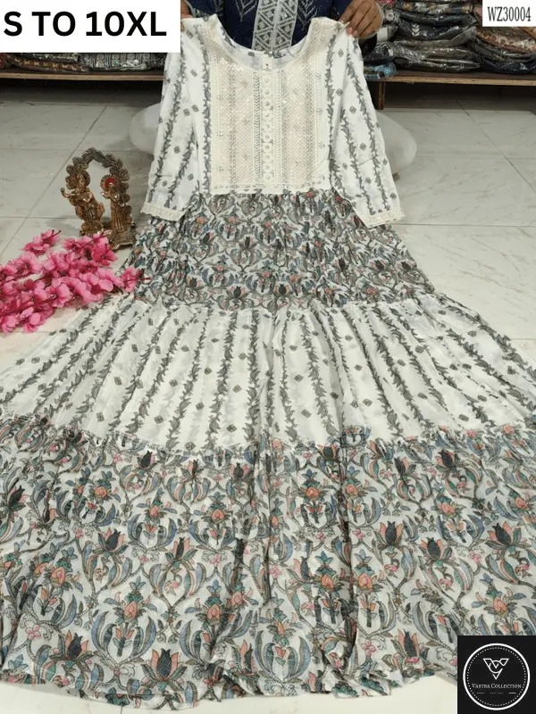 Readymade long gown full flair S TO 10XL - DESIGN 34 - VASTRA COLLECTION