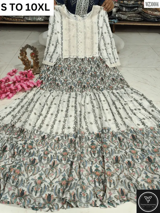 Readymade long gown full flair S TO 10XL - DESIGN 34 - VASTRA COLLECTION