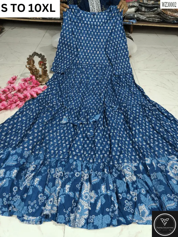 Readymade long gown full flair S TO 10XL - DESIGN 35 - VASTRA COLLECTION