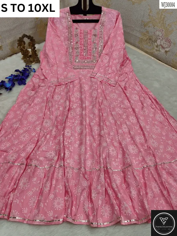 Readymade long gown full flair S TO 10XL - DESIGN 6 - VASTRA COLLECTION