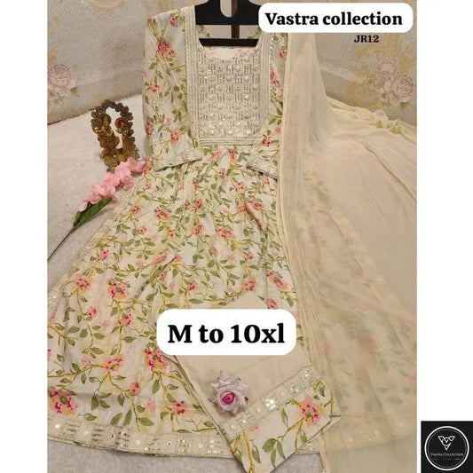 HEAVY NAIRACUT KURTA PANT DUPATTA S TO 10XL - DESIGN 5 - VASTRA COLLECTION