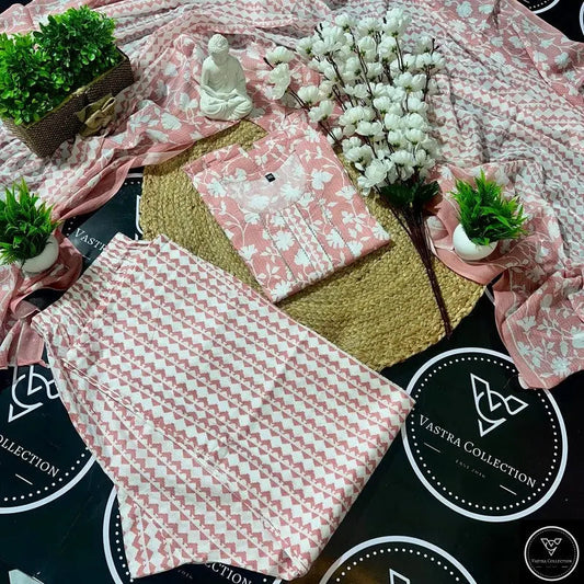 Readymade Kurta Pant Dupatta - DESIGN 1 - VASTRA COLLECTION