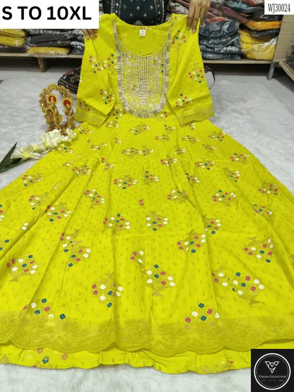 Readymade long gown full flair S TO 10XL - DESIGN 10 - VASTRA COLLECTION