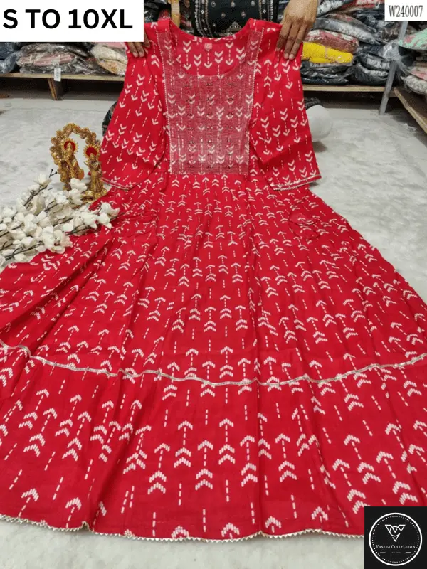 Readymade long gown full flair S TO 10XL - DESIGN 15 - VASTRA COLLECTION