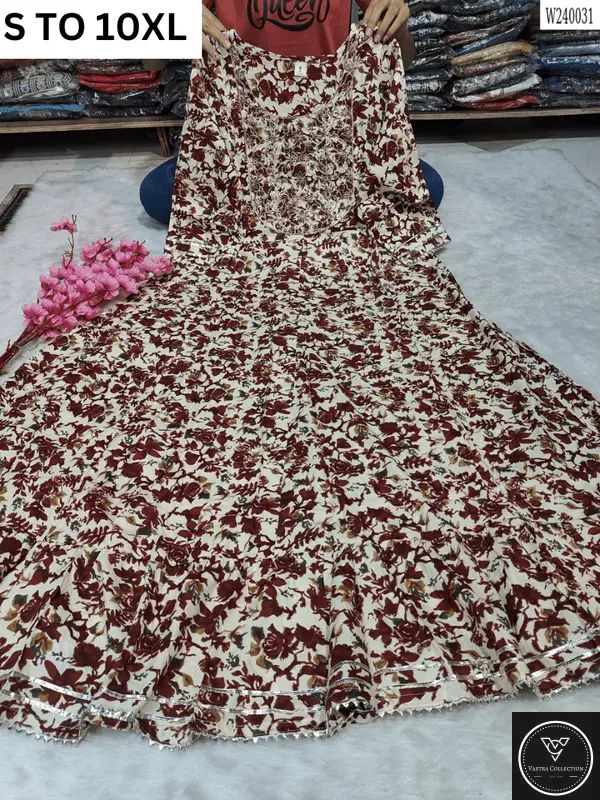 Readymade long gown full flair S TO 10XL - DESIGN 21 - VASTRA COLLECTION