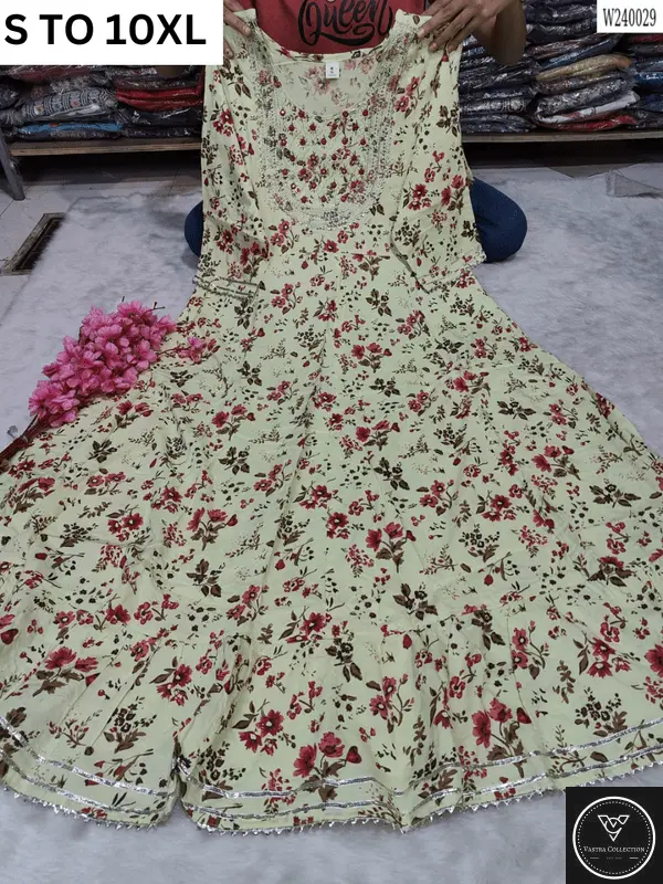 Readymade long gown full flair S TO 10XL - DESIGN 25 - VASTRA COLLECTION