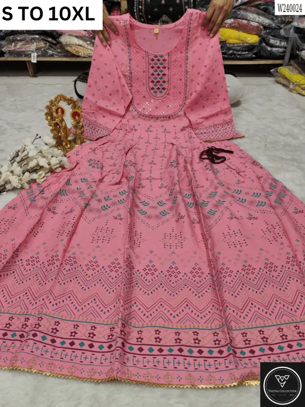 Readymade long gown full flair S TO 10XL - DESIGN 26 - VASTRA COLLECTION