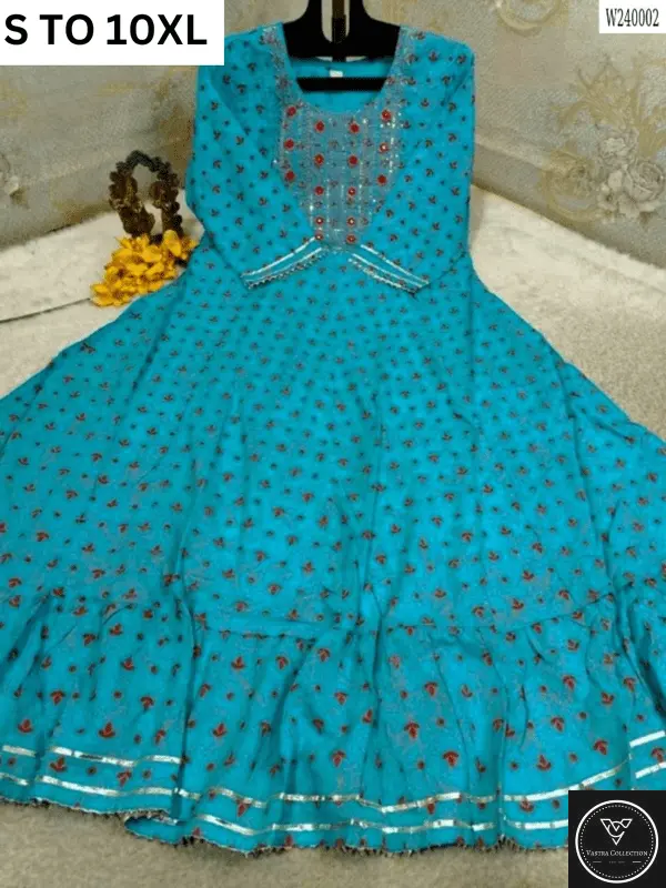 Readymade long gown full flair S TO 10XL - DESIGN 30 - VASTRA COLLECTION