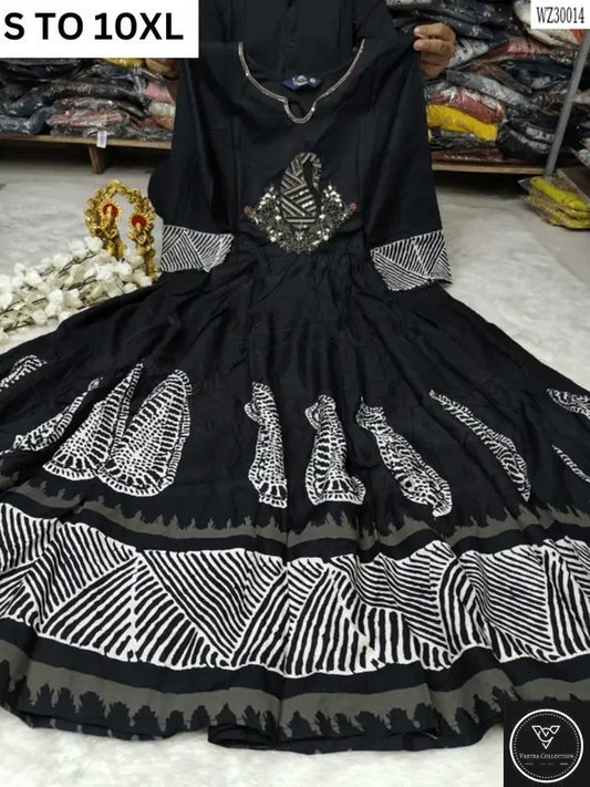 Readymade long gown full flair S TO 10XL - DESIGN 33 - VASTRA COLLECTION