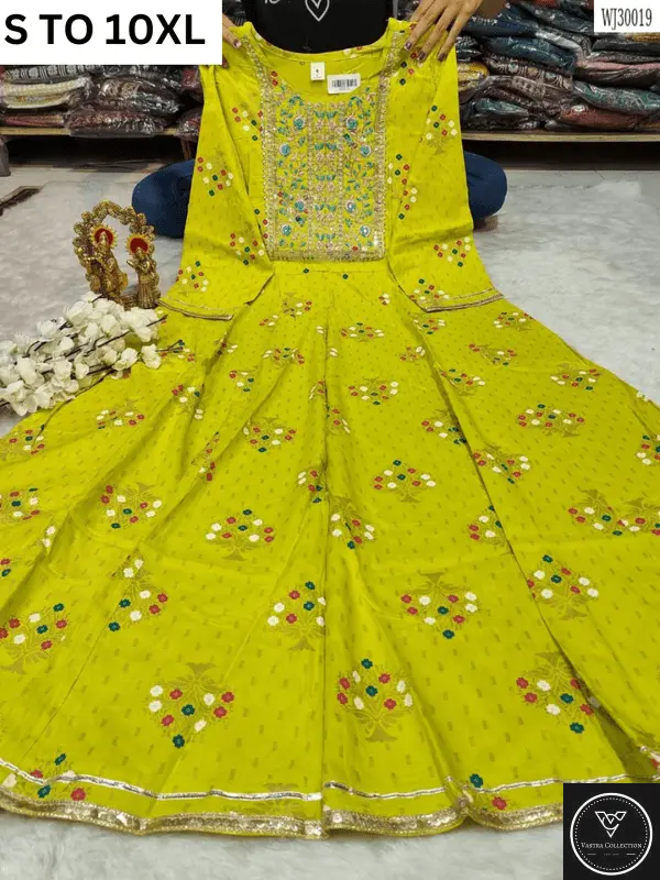 Readymade long gown full flair S TO 10XL - DESIGN 37 - VASTRA COLLECTION