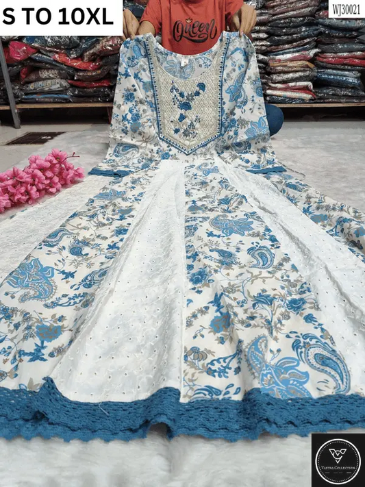 Readymade long gown full flair S TO 10XL - DESIGN 38 - VASTRA COLLECTION