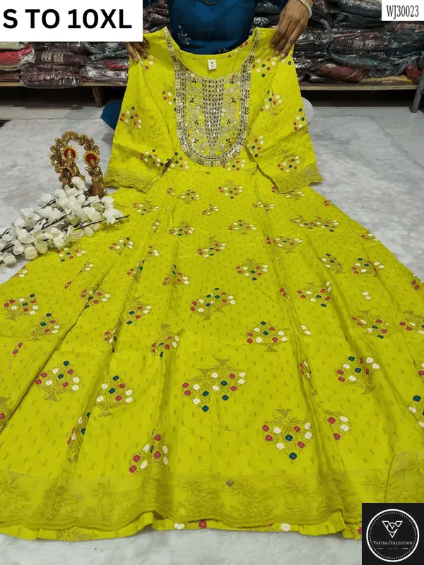 Readymade long gown full flair S TO 10XL - DESIGN 4 - VASTRA COLLECTION